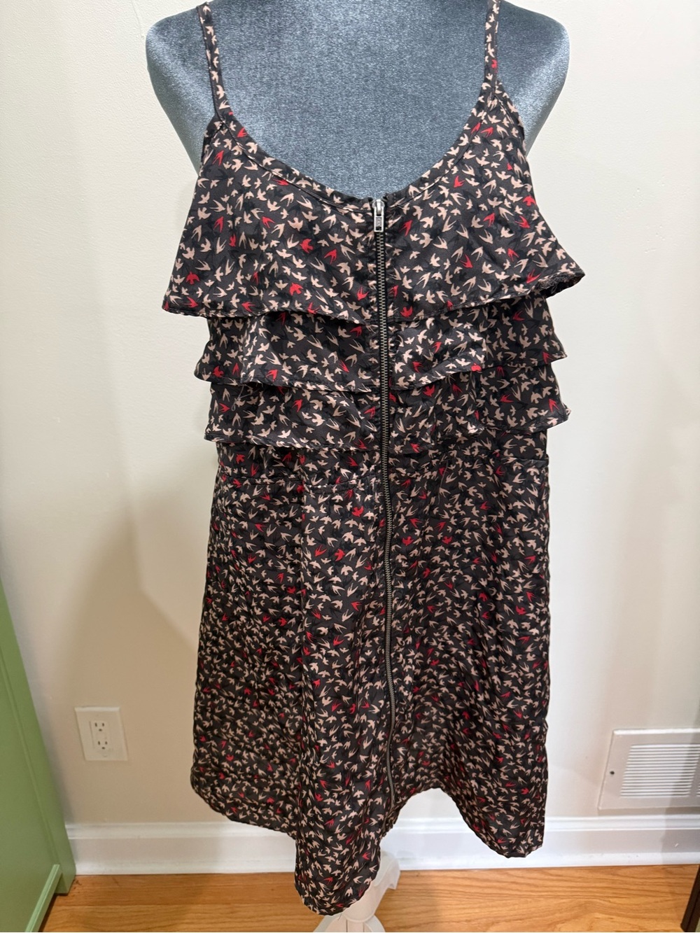 Xhilaration Womens Summer Dress Size L Black/White and Multicolored Size L
